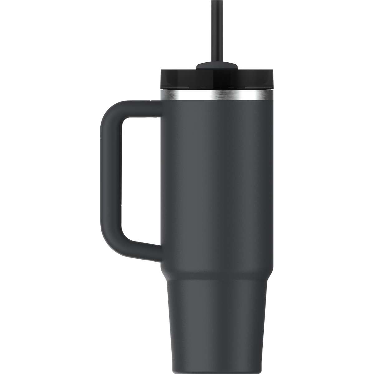 Stanley Quencher H2.0 FlowState Handled Tumbler Θερμός Ανοξείδωτο BPA Free 890ml Black